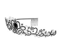 TINEASUR Rhinestone Tiara Crown with Comb for Women, Alloy Material, Shining and Eye-catching Design, Comfortable Fit That Will Not Squeeze The Head, for Weddings and Parties