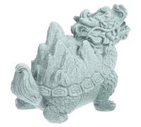 TINEASUR Sandstone Dragon Turtle Statue Vintage Miniature Animal Sculpture Sturdy and Versatile Decoration for Homes and Offices, Delicate Chinese Ancient Craft Ornament
