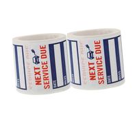 TINEASUR Service Due Car Stickers for Car Window Maintenance Reminder Labels, Removable Blue Paper Stickers, Easy to Stick, 2 Rolls 300 Pieces, for Vehicle Service Reminder