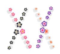 TINEASUR Silicone Toe Separators to Fix Toes and Avoid Accidental Shaking 32 Pcs for Pedicure Nail Art with Flower Shape, Soft Material for Nail Polish and Foot Care