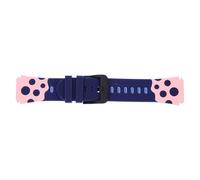TINEASUR Silicone Watch Band Replacement, Universal 20mm Two-tone Black and Pink Soft Wrist Strap Compatible with Smartwatches, Sturdy Silicone Wristband for Boys