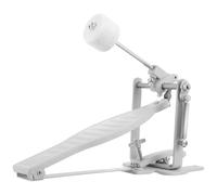 TINEASUR Single Pedal Hammer Drum Pedal Drum Kit Accessory Metal Silver with Accurate Design Easy to Install for Jazz Music Practice