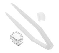 TINEASUR Single Teeth Grill Metal Copper Hip Hop Teeth Cap with Silver Plating, Long Time Using and Not Easy to Break, Lightweight Unique Look for Hip Hop Party and Rappers