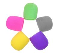 TINEASUR Sponge Microphone Covers Mic Windshield 10pcs Thick Wind Interference Protection with Close Fit without Leakage for Microphones for News Interviews and Conference Rooms