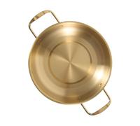 TINEASUR Stainless Steel Korean Soup Pot with Double Scald Handles Multi Function Ramen Noodle Pot and Outdoor Use