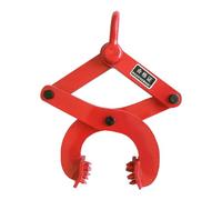 TINEASUR Steel Pallet Puller Clamp Red Finish Labor-Saving Sturdy Pallet Grabber for Shipping Facilities and Warehouses Sturdy Material Handling Tool