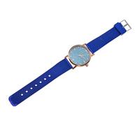 TINEASUR Stylish Women Quartz Watch with Adjustable Silicone Band and Stainless Steel Case, Lightweight Business Wrist Watch for Most Occasions, Blue Fashion Accessory