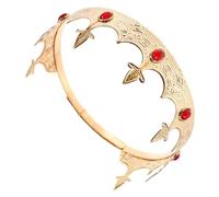 TINEASUR Tiara Prince Costume Jeweled King Crown King Crown for Men Adult Crowns for Men Party Crown Birthday King Crown Halloween Crown Headband Adult King Crown Metal