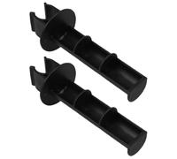TINEASUR Toilet Paper Holder Roller with Secure Fit 2pcs Plastic Replacement for Nursing Patients Using Commode Chair and Office Chair