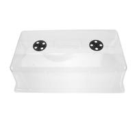 TINEASUR Transparent Thickened Plant Nursery Pot Lid Plastic Growing Tray Cover with Heat Preservation and Moisture Balance Lightweight DIY Humidity Dome for Seed Germination and Indoor