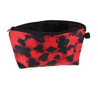 TINEASUR Travel Makeup Bag Vanity Case Organizer Poker Card Pattern Toiletry Bag for Women Multi-Compartment Pouch for Cosmetics Keys Phone Wallet