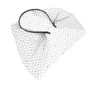 TINEASUR Unique American Design Bridal Headband with Lace Veil Wedding Headwear for Bride Bridesmaid