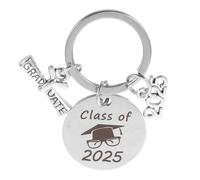 TINEASUR Unique Graduation Keychain Stainless Steel Memorable Keepsake for Graduates for Him and Her Practical Token for Celebrating Achievements