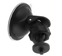 TINEASUR Universal Suction Cup Mount for Dash Camera with 6mm Thread, Adjustable Angle and Strong Suction Plastic Base, Car Dashcam Accessories for Secure Installation in Car