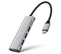 TINEASUR Usb- Ports Type-c Splitter for Laptop Computer Fast Data Transfer Usb Adapter Sleek Aluminum Design for Multi-device Connectivity and Efficient Performance