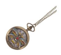 TINEASUR Vintage Pocket Watch Necklace Charm Hollow Alloy Material Quartz Movement Statement Accessory for Men Women Unique Decorative Pendant Fashionable Option