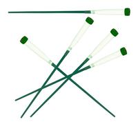 TINEASUR Water Tubes for Flower Arrangement for Transporting Nutrients and Maintaining Freshness 5pcs with Silicone Caps, Green Reusable Flower Water Bottles in Gardening and Floral