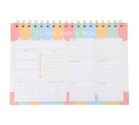 TINEASUR Weekly Planner Notepad Tear-off Pad Pp and Paper Material 2024 with Delicate Appearance Design and Fine Workmanship Suitable for Many Occasions