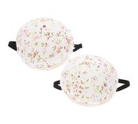 TINEASUR White Floral Pin Cushion Wristbands 2pcs with Elastic Strap Cloth Material, Convenient to Carry and Protect Needle Tips for Crafts and Relaxation