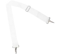 TINEASUR White Snare Drum Suspender Strap Made of High Strength Oxford Cloth, Adjustable Comfortable Sling Strap for Parade Marching and Stand to Play Snare Drum