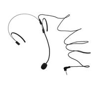 TINEASUR Wired Headset Microphone with Double Earhook for Voice Amplifier, Over-ear Condenser Boom Mic for Teachers, Coaches, Tour Guides, Public Speaking and Lectures - Black