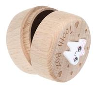 TINEASUR Wood Tooth Box 3D Intricate Carved Design Large Capacity Fairy Tooth Holder Preserving Memories Keepsake for Children Girls