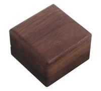 TINEASUR Wooden Cufflinks Presentation Box with Protective Lining Interior and Square Shape, Case for Tie Clips and Jewelry, Stylish Organizer Maximizing Storage for Personal Use