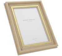 TINEASUR Wooden Desktop Photo Frame with Stable Structure and Simple Style, Khaki Colour Picture Frame for Tabletop and Desk Use to Preserve and Protect Photos
