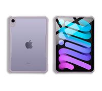 TineeOwl for iPad Mini 7 A17 Pro Case, iPad Mini 7th/6th Generation Ultra Thin (2024/2021) Matte Back Clear Case, Flexible TPU, Absorbs Shock, Lightweight, Thin (Purple)