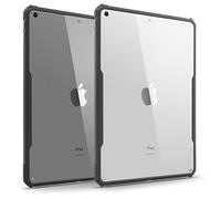 TineeOwl iPad 10.2 Ultra Slim Clear Case, 2020 & 2019 (7th & 8th Generation) Flexible TPU, Absorbs Shock, Lightweight, Thin (Black)