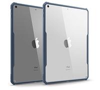 TineeOwl iPad 10.2 Ultra Slim Clear Case, 2020 & 2019 (7th & 8th Generation) Flexible TPU, Absorbs Shock, Lightweight, Thin (Navy Blue)