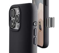 TineeOwl Magnetic Case for iPhone 16 Pro, Made of Thermoplastic Polyurethane (TPU), Protected Camera Control Button, MagSafe Compatible, Minimalist, Slim, Grip, Almost Black Design