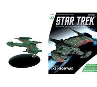 Tinflyphy Klingon Spaceship Model, Diecast Star Trek Klingon IKS Negh'var, Magazine #47, Highly Detailed, Ages 8+
