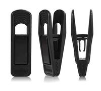 Tinfol Black Plastic Hanger Clips for Hangers, 40 Pack Pants Hanger Clips, Strong Pinch Grip Clips for Use with Slim-line Clothes Hangers, Finger Clips for Velvet Hangers