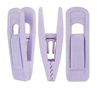 Tinfol Velvet Hanger Clips, 24 Pack Pants Hangers Velvet Clips, Strong Finger Flocked Clips Perfect for Use with Thin Velvet Hangers, Light Purple
