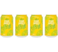 Ting Carbonated Juice Drink 4 x 330ml Can | Refreshing Citrus Soft Drink | Sparkling Caribbean Beverage (Pineapple)