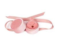 TINGFENG 1 Pcs Pink Pendants Ring Bowknot Jewelry Box Earring Boxes Valentine's Day Birthday Gift for Women Mother Daughter (Pink Pendants & Earring)