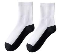 TingHaoO 1 Pair Middle Calf Sports Socks Solid Color Boys In Tube 4-12+ Years Children's Ankle Soft & Breathble Boys Middle Tube Socks