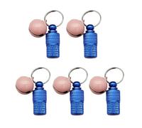 TingHaoO 10PCS Plated Brass Pet Label Holder With Bells For Dog Cats With Customizable Info AntiLost Security Pet Accessory Antilost Dog Collar Pendant