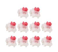 TingHaoO 10Pcs TTCs Silents Bluish White V2V3 Switches For Mechanical Keyboards 3Pin Lubricated Linears TTCs Switches
