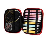 TingHaoO 11Pairs Of Interchangeable Circular Knitting Needle Set For Sweater Sock Colorful Circular Set Washable Crafting