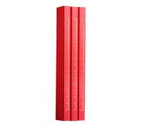 TingHaoO 12 Pcs Carpenter Pencils Octagonal Black/Red Carpenter Pencils For Woodworking Marking And Construction Plans