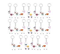 TingHaoO 20Pieces Alpacas Keychain Collection Bag Charm Cartoon Figures Party Favor Keychain Suitable for Party Bags and Car Keys Bag Charm Accessory