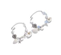 TingHaoO 2PCS Handmade Sea Bead Fashion Party Jewelry Chain Wristband And Alloy Texture For Party Celebration Beads