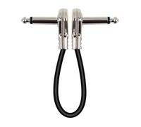 TingHaoO 2pcs Right Angled 1/4inch Guitar Patched Cable 11.8inch Length Connection Wire Line For Effects Pedals And Sound Devices Auxiliary Wire