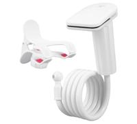 TingHaoO 360 Degree Rotatable Metal Hose Phone Mount For Lying Viewing Bedside Desk Clamp Stable Spring Clip For Mobile Devices Flexible Arm Cellphone Mount