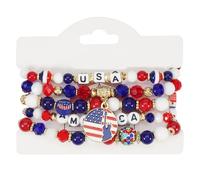 TingHaoO Artificial Crystal Charm Adjustable Handmade Wrist Jewelry Beaded For Any Occasion Charm