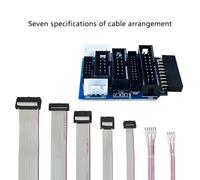 TingHaoO Compatible For V 8 V 9 Debug Adapter Converter Module With 7 Ribbon Cables Ensuring Stable Signals Transmission Converter Board