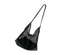 TingHaoO Contemporary Hollow Out Woven Underarm Purse Essential Roomy Organizational Pockets Comfortable Shoulder Bag Breathable Hollow Out Design Casual Shoulder Purse