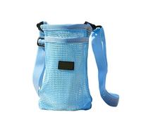 TingHaoO Crossbody Water Cup Bag Portable Sport Bottle Covers Meshes Drink Holder with Adjustable Strap for Outdoor Camping Nylons Bottle Pouches